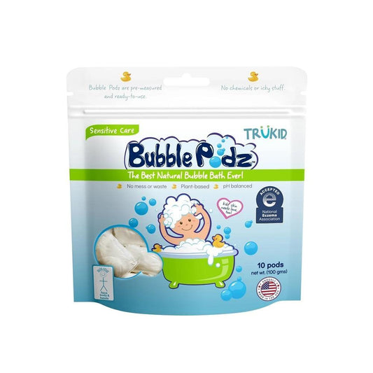 TruKid Bubble Podz Sensitive Care Unscented Bubble Bath 10 pcs by Beauty Care Bag
