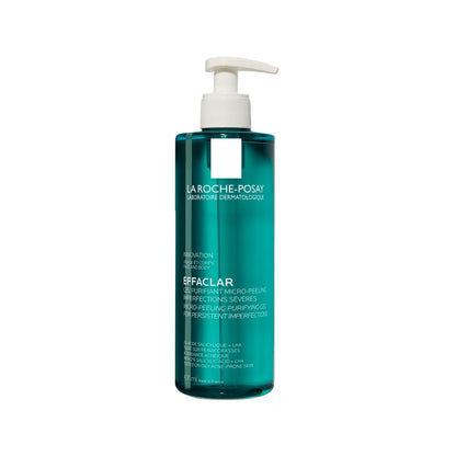 La Roche-Posay Effaclar Micro-Peeling Facial Cleanser - 400ml - Acne Treatment, Gentle Exfoliation for Smoother Skin by Beauty Care Bag