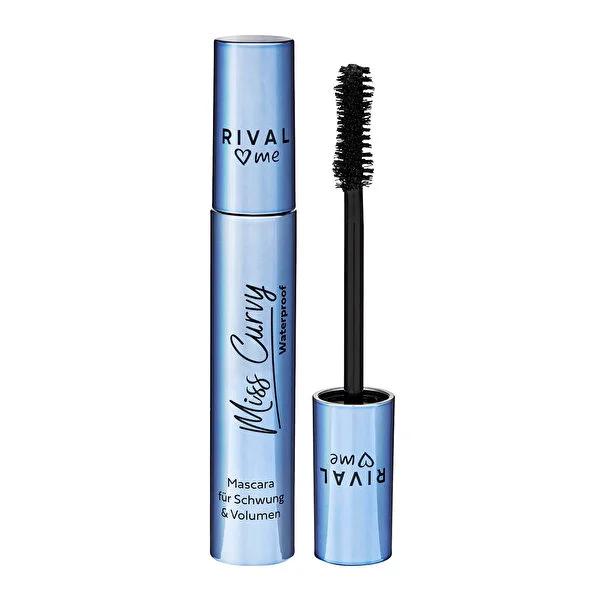 Rival Loves Me Miss Curvy Waterproof Mascara - Long-Lasting, Smudge-Proof Eye Makeup for Curly Lashes, 0.44 fl oz by Beauty Care Bag