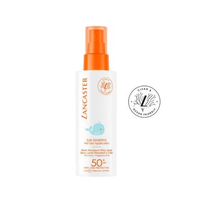 Lancaster Sun Sensitive SPF 50 milky sunscreen spray for kids