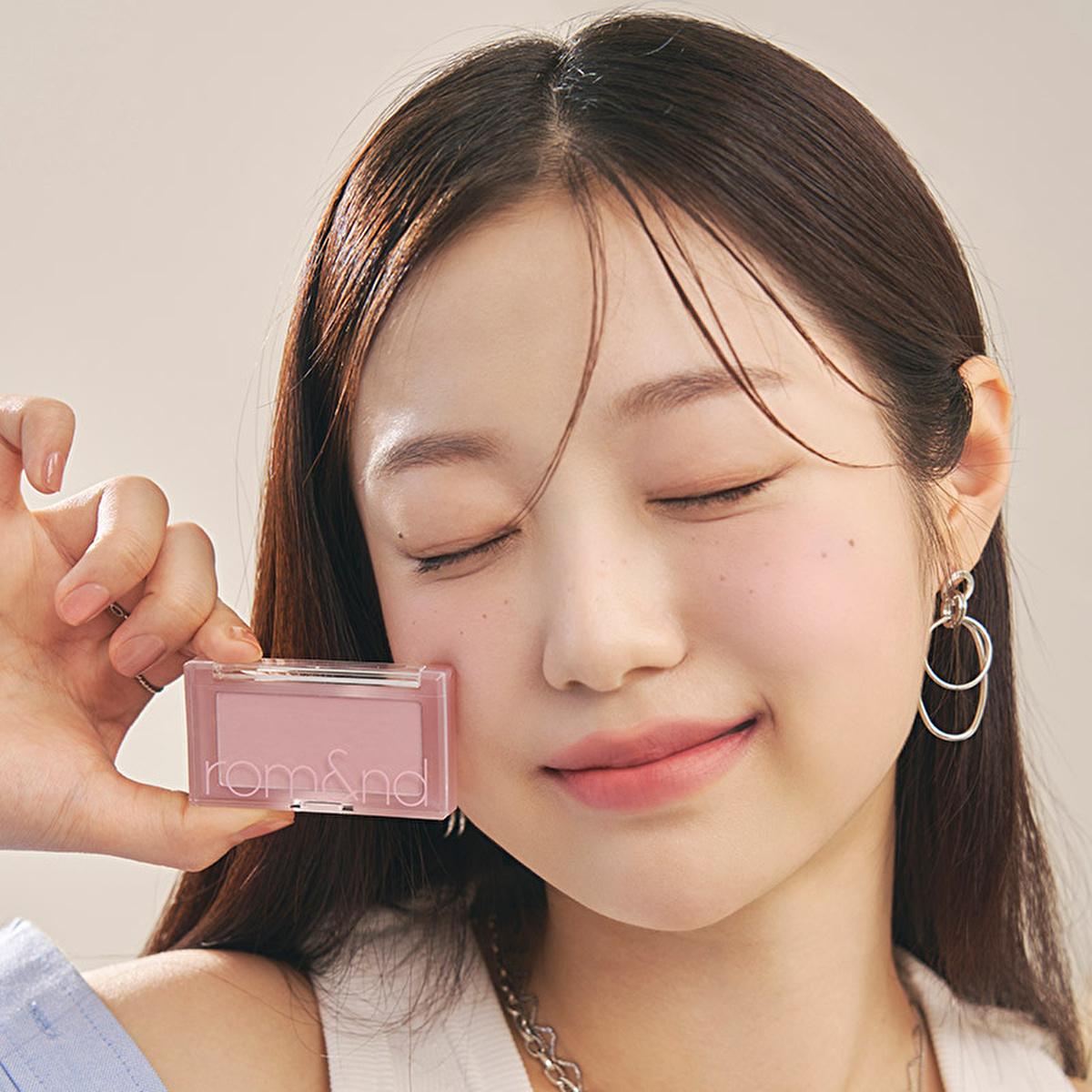 rom&nd Better Than Cheek Blush - C03 Fig Chip: Natural Pastel Blush for Long-Lasting, Oil Control & Silky Smooth Finish by Beauty Care Bag