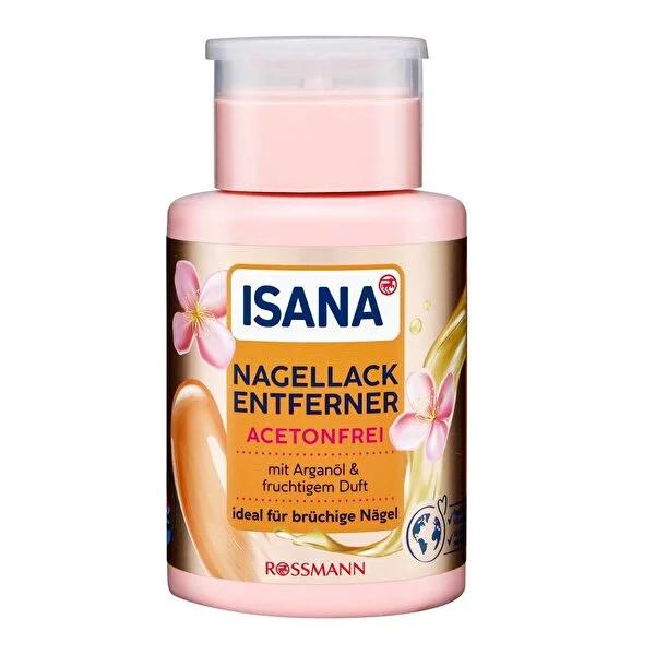 Isana Acetone-Free Nail Polish Remover with Biotin & Apricot Oil - Gentle, Nourishing, and Strengthening Formula by Beauty Care Bag