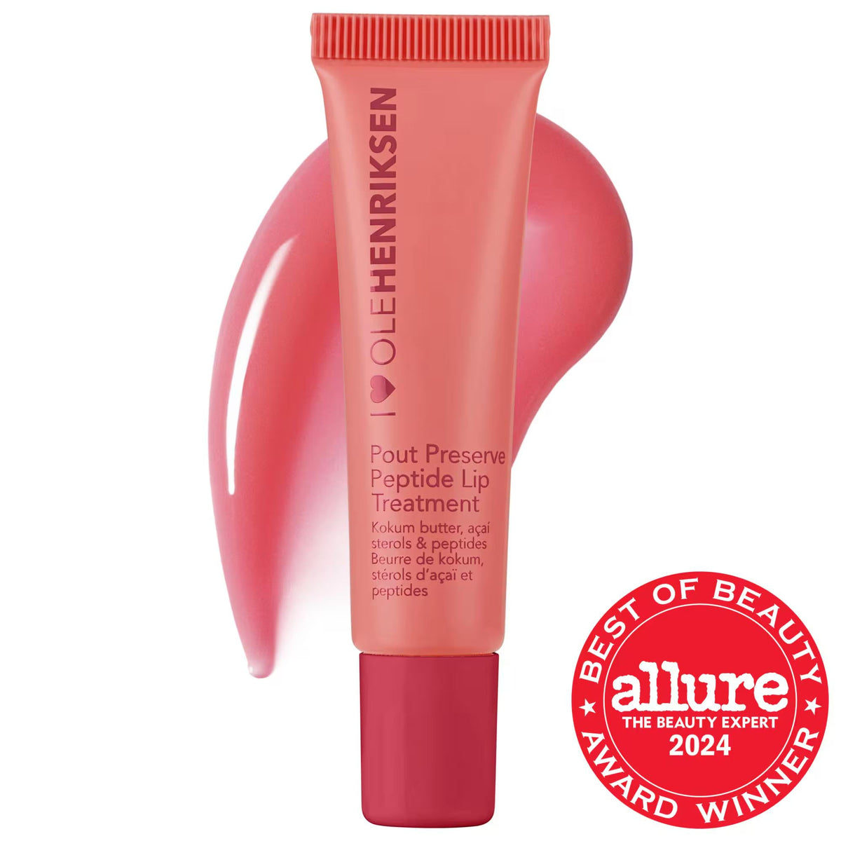Pout Preserve Hydrating Peptide Lip Treatment - Vegan Plumping Lip Balm for Dry Lips & Fine Lines with Kokum & Mango Butter by Beauty Care Bag