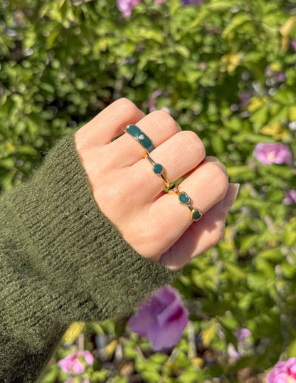 Jade Ring Set by Elevated Faith