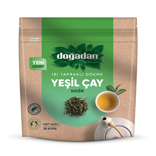 Do_adan Large Leaf Loose Leaf Green Tea - Bulk Plain Green Tea Leaves for Natural Flavor & Antioxidants by Beauty Care Bag