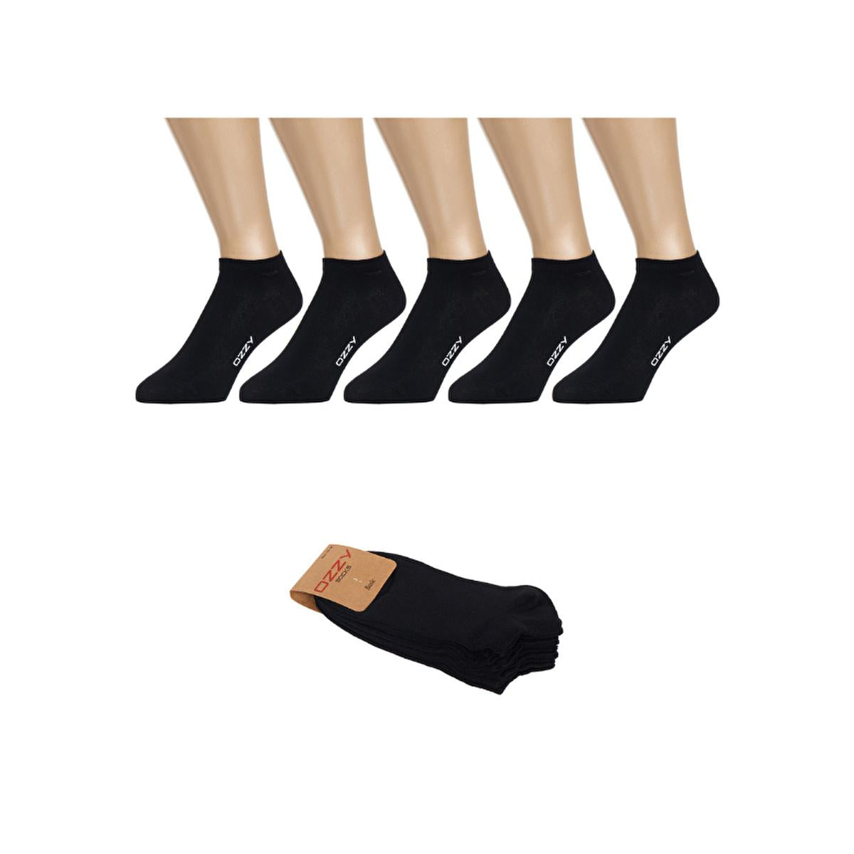 Ozzy Women's Seamless Socks - 5 Pack Cotton Rich Comfortable Footwear for Daily Wear - Sizes 36/40 by Beauty Care Bag