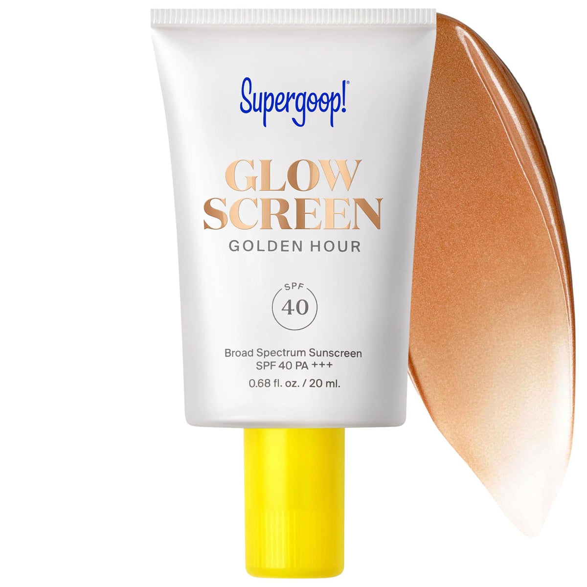 Mini Glowscreen tinted SPF 40 sunscreen primer with hyaluronic acid and niacinamide
