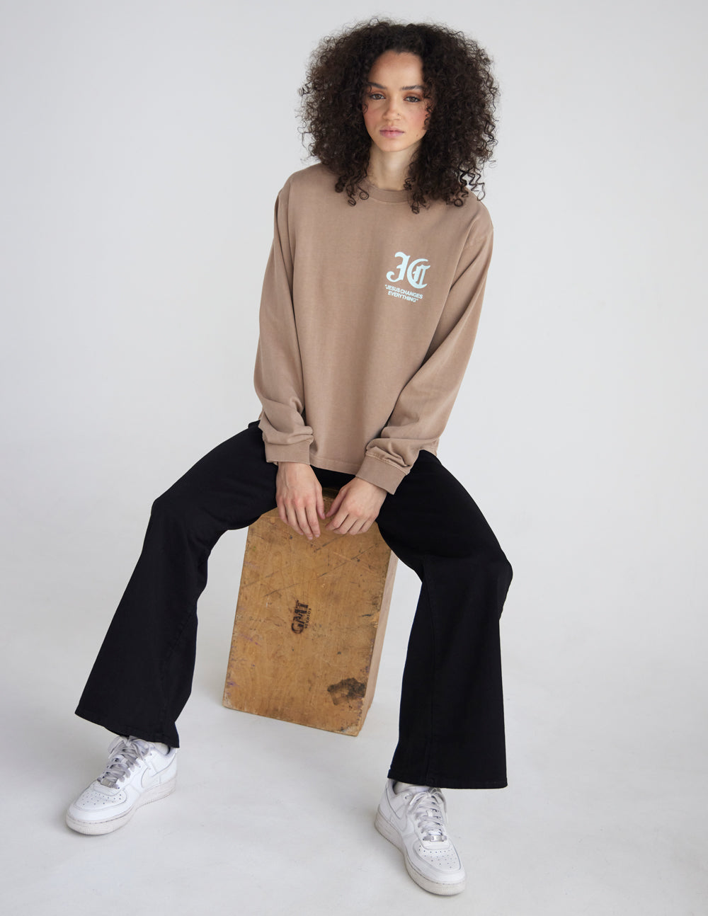 Jesus Changes Everything LS Heavyweight Tee by Elevated Faith