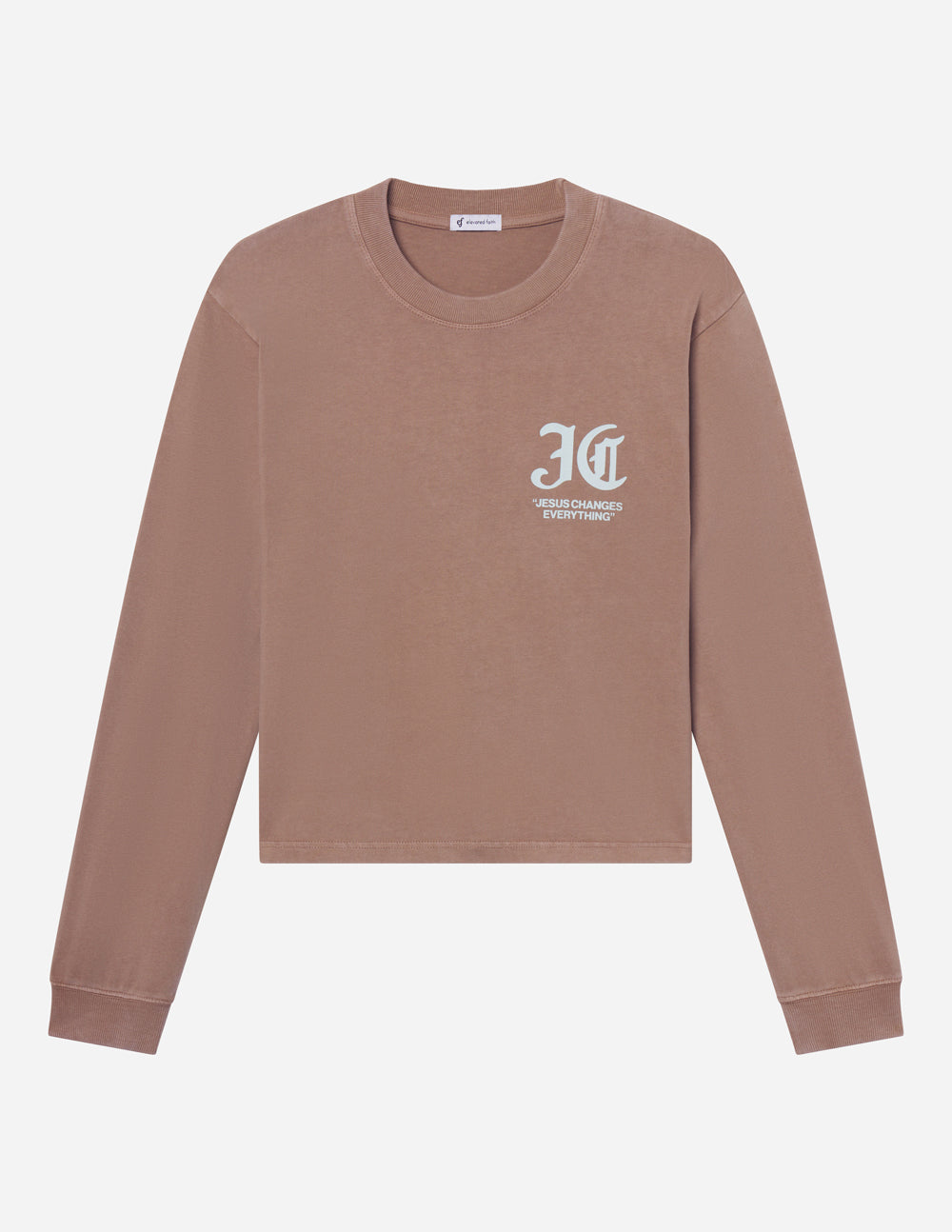 Jesus Changes Everything LS Heavyweight Tee by Elevated Faith