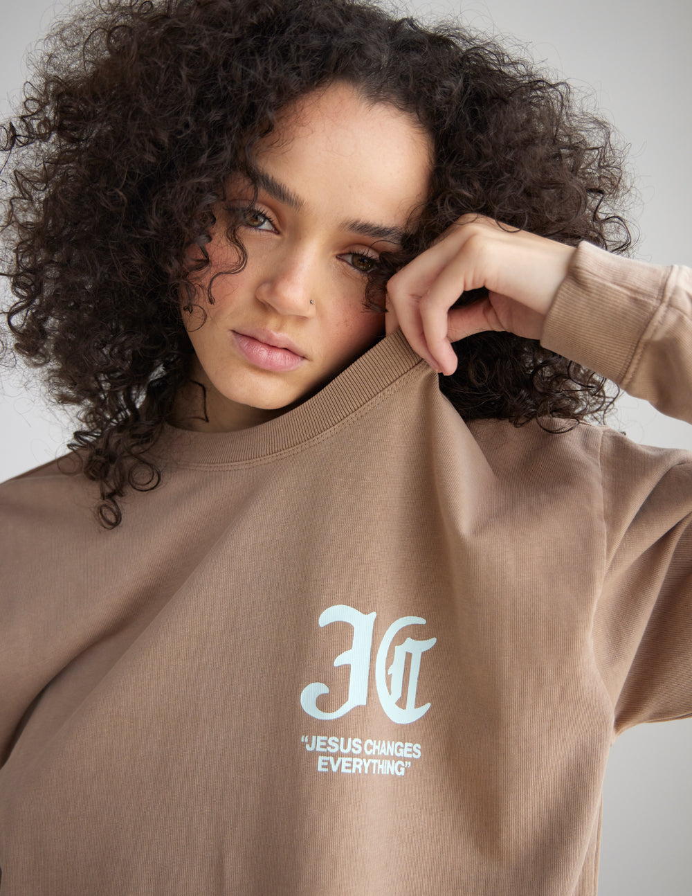 Jesus Changes Everything LS Heavyweight Tee by Elevated Faith