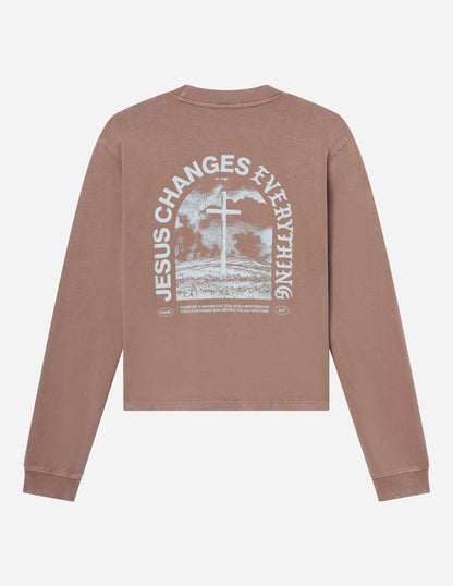 Jesus Changes Everything LS Heavyweight Tee by Elevated Faith
