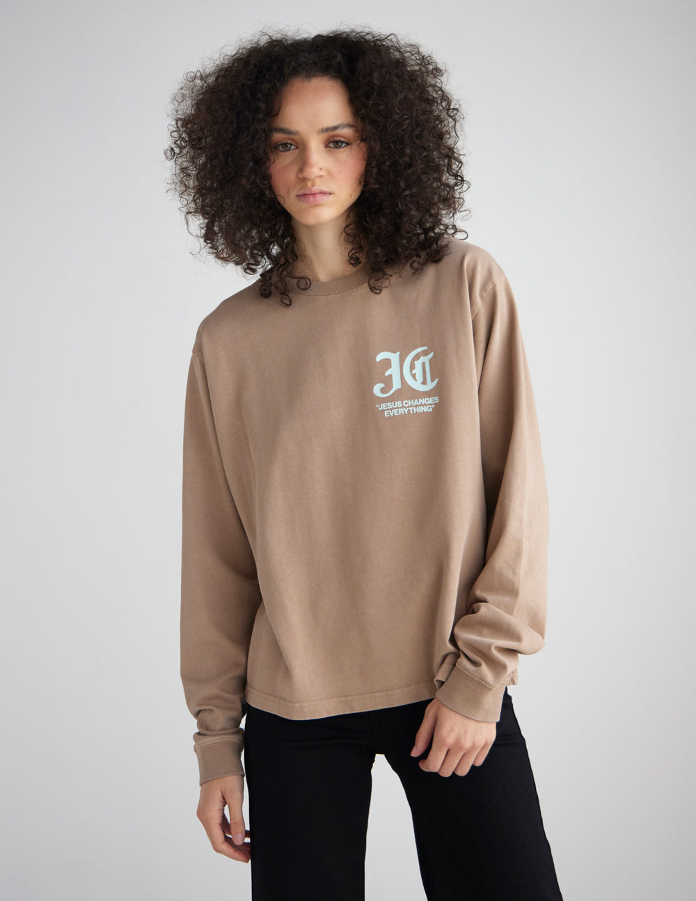 Jesus Changes Everything LS Heavyweight Tee by Elevated Faith