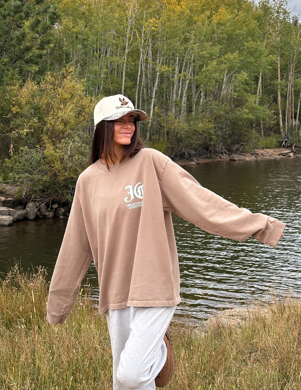 Jesus Changes Everything LS Heavyweight Tee by Elevated Faith