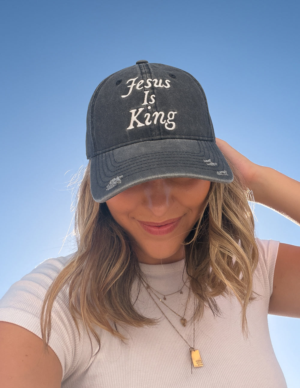 Jesus Is King Hat by Elevated Faith