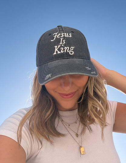 Jesus Is King Hat by Elevated Faith