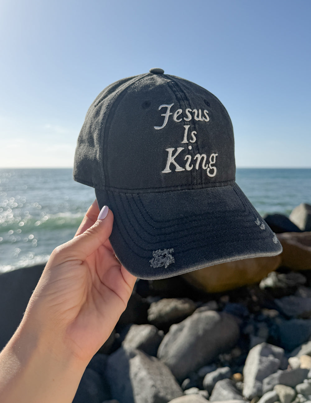 Jesus Is King Hat by Elevated Faith