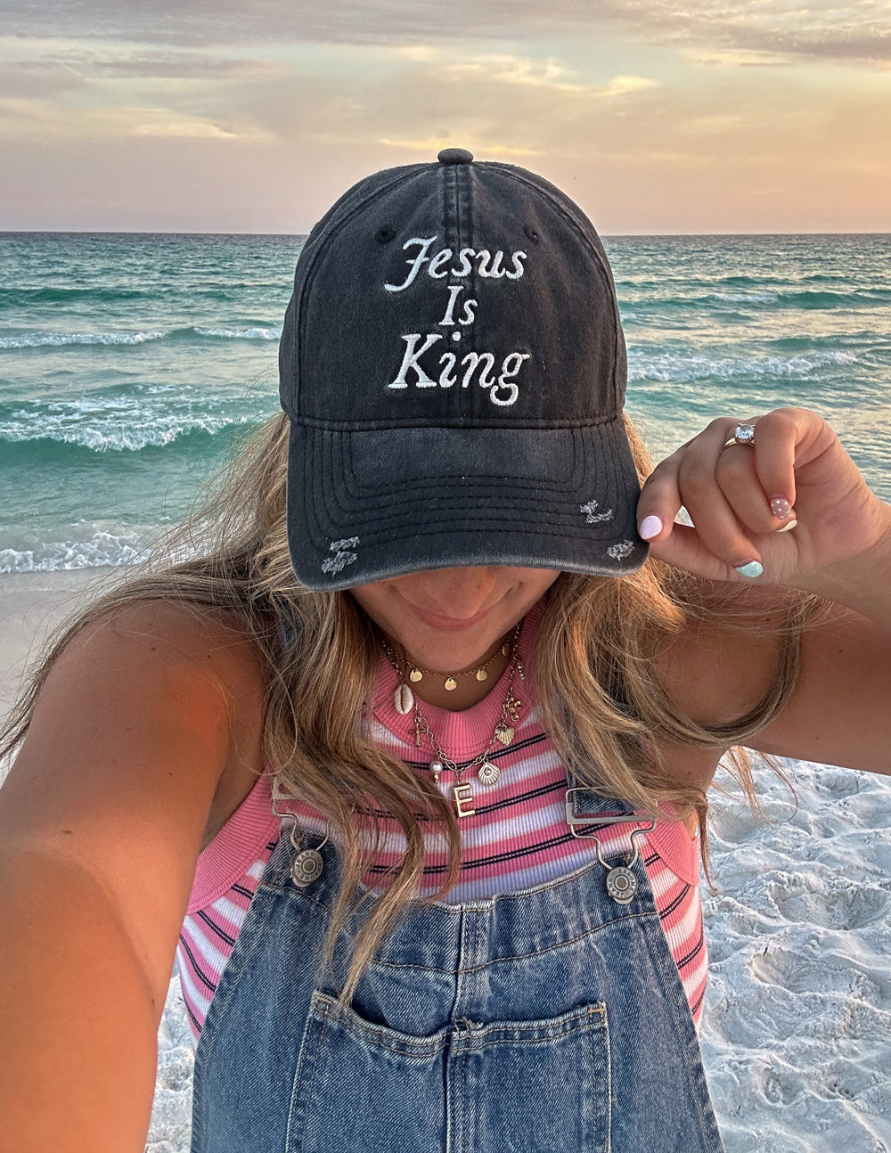 Jesus Is King Hat by Elevated Faith