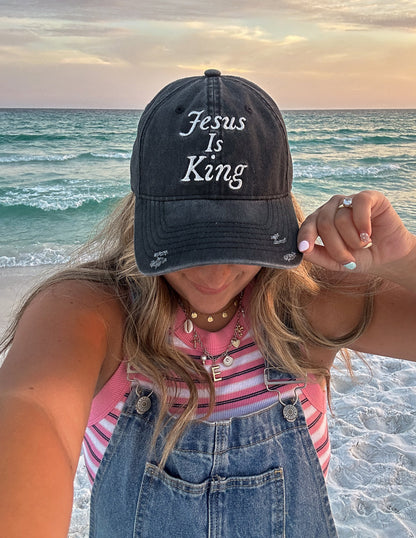 Jesus Is King Hat by Elevated Faith