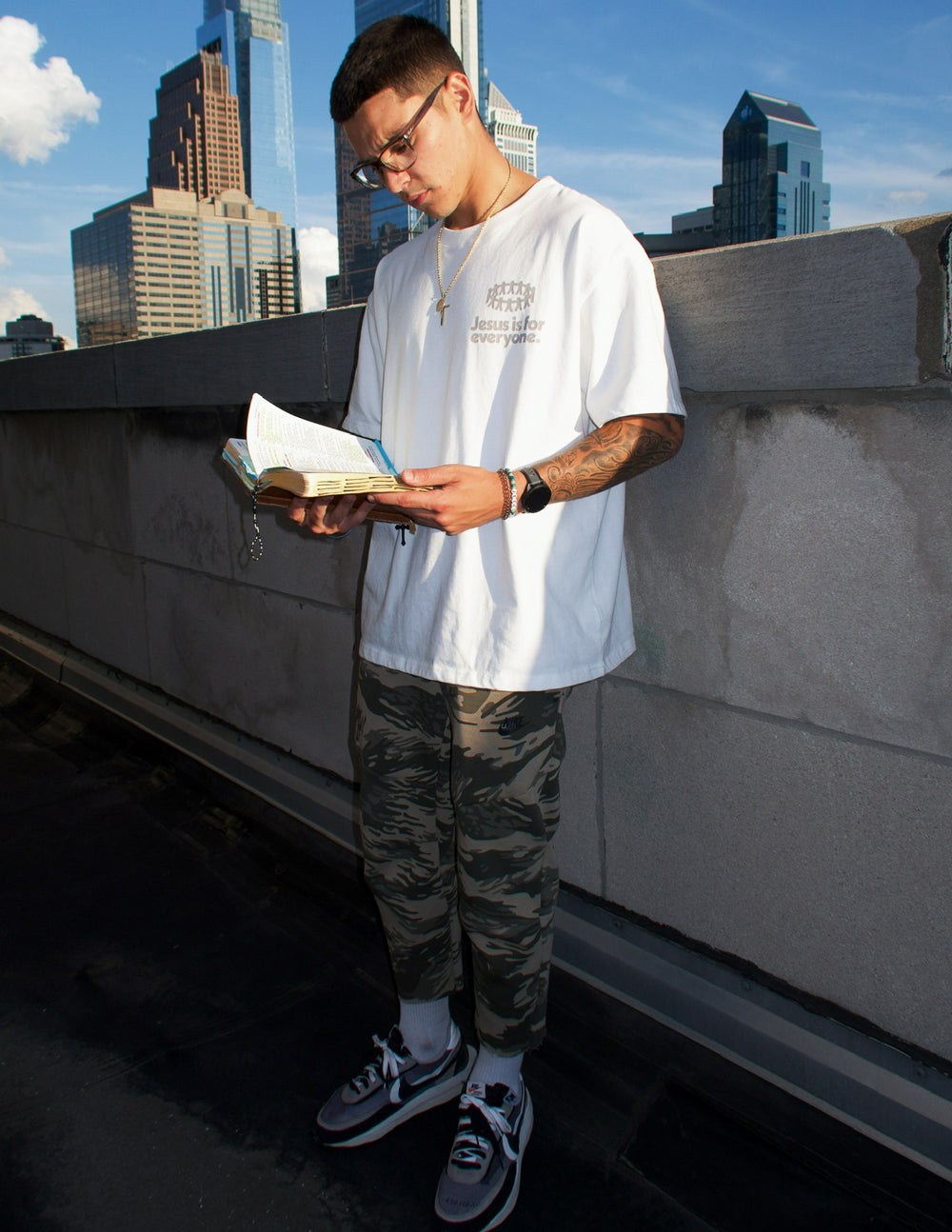 Jesus Is for Everyone Heavyweight Tee by Elevated Faith