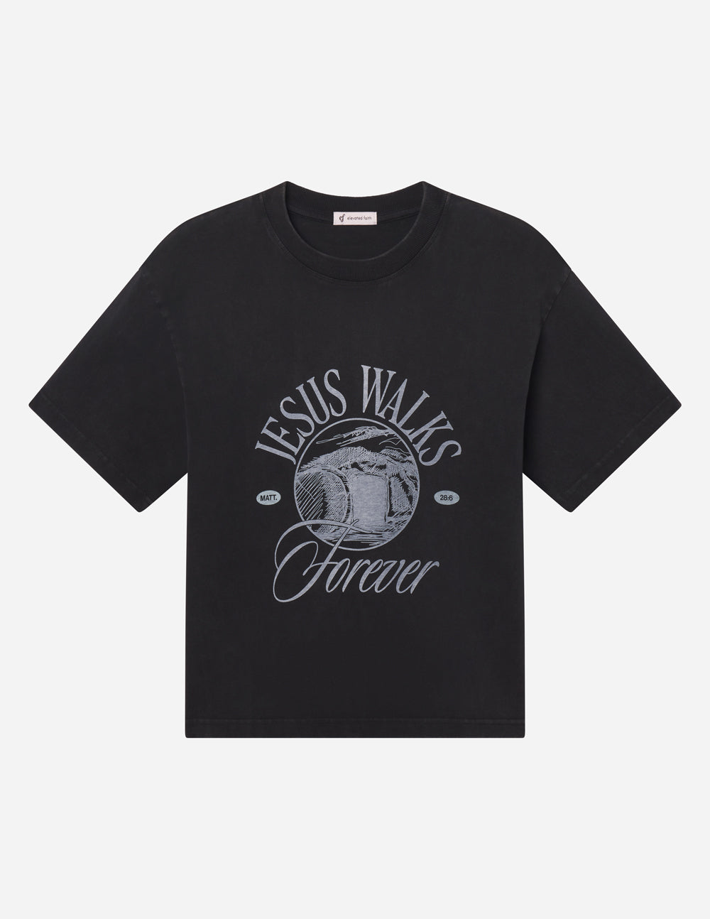 Jesus Walks Heavyweight Tee by Elevated Faith