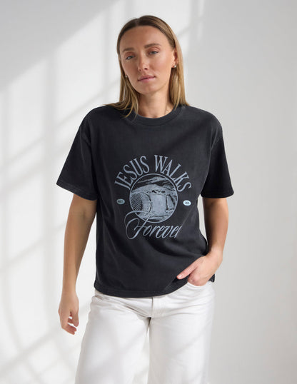 Jesus Walks Heavyweight Tee by Elevated Faith