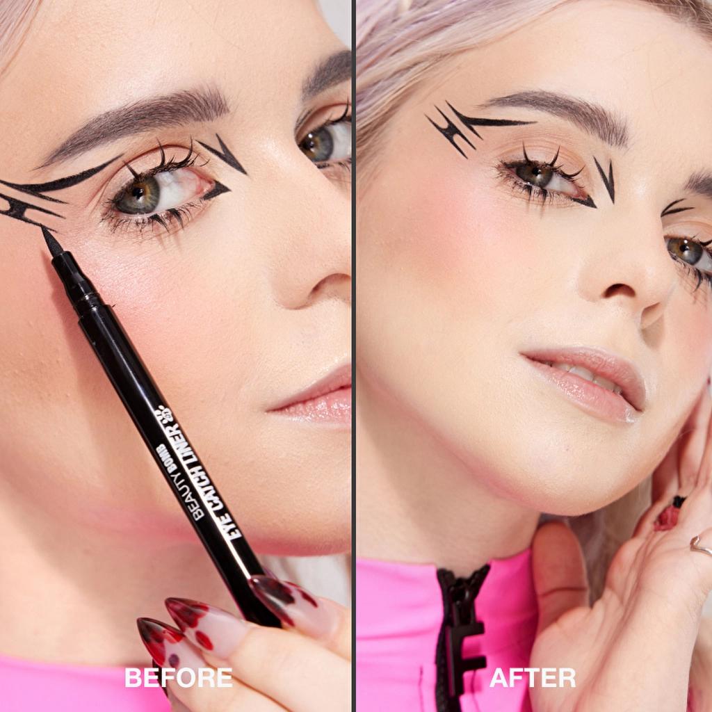Beauty Bomb Eye-Catch Liner 01 Black - Defining Liquid Eyeliner by Beauty Care Bag