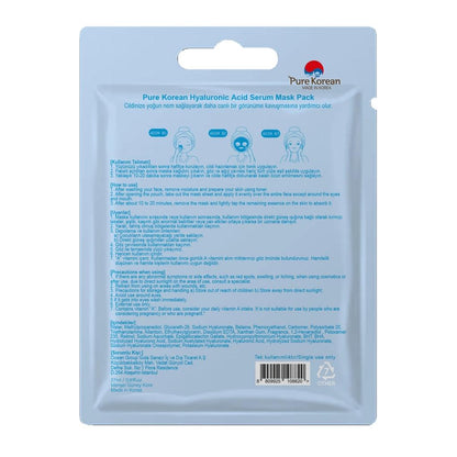 Pure Korean Hyaluronic Acid Serum Sheet Mask by Beauty Care Bag