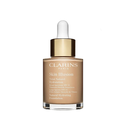 Clarins Skin Illusion 108: Hydrating Liquid Foundation SPF 15 | Natural Finish, Moisturizing Sunscreen Coverage by Beauty Care Bag