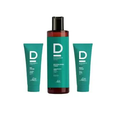 Dermoskin Acne Treatment Skincare Set for Oily Skin - Salicylic Acid, Hamamelis Virginiana - 3 Piece Set by Beauty Care Bag