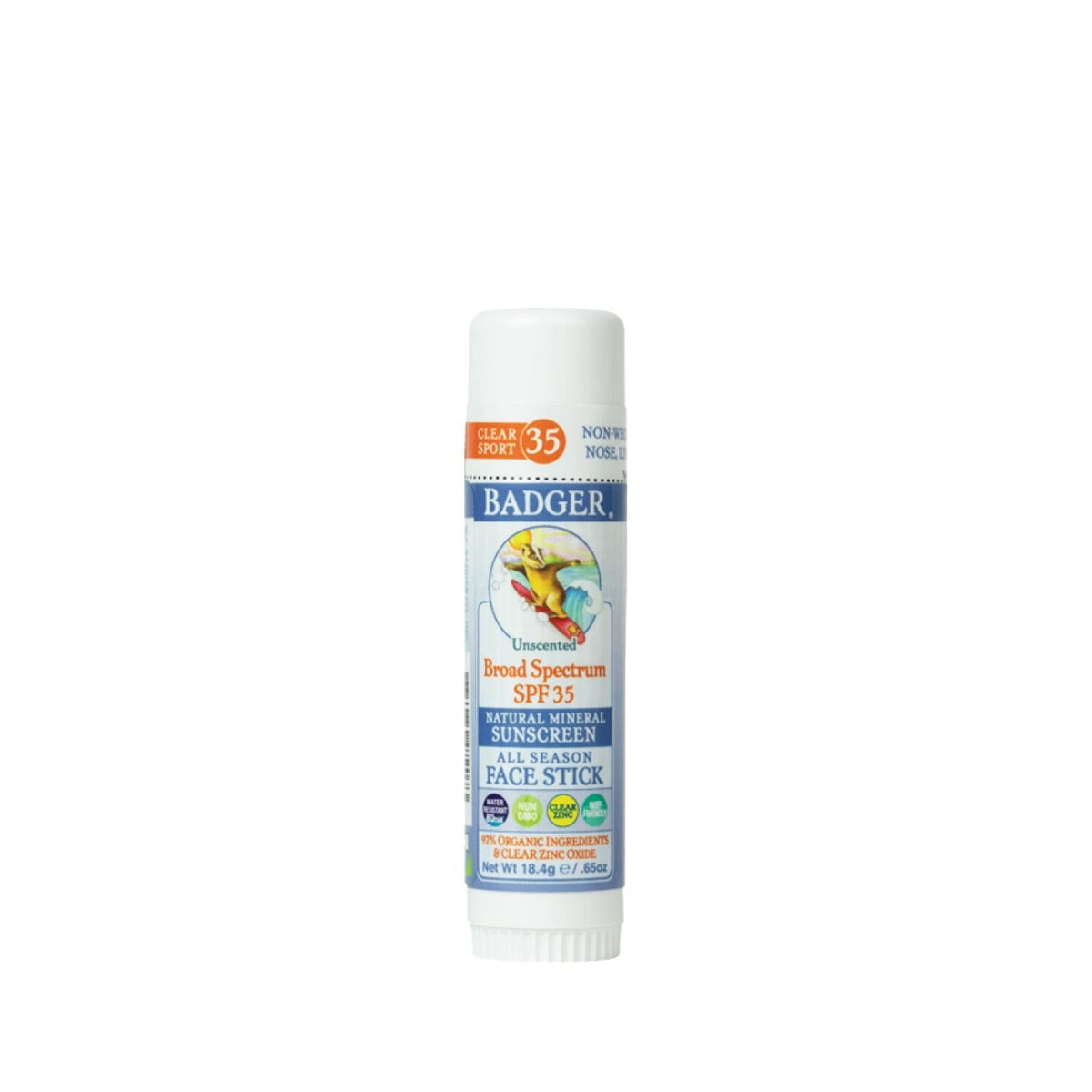 Badger Clear Zinc Kokusuz Sunscreen Stick SPF35 - Natural, Portable Sun Protection for Outdoor Enthusiasts by Beauty Care Bag