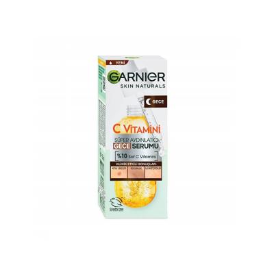Garnier Vitamin C Serum - Anti-aging Night Serum for Brightening & Hydration, Vegan Skincare, 1.01 fl oz by Beauty Care Bag