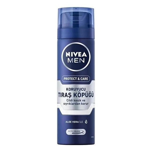 Nivea Men Moisturizing Shaving Foam - Alcohol-Free, Soothing Hamamelis & Chamomile - 200ml by Beauty Care Bag