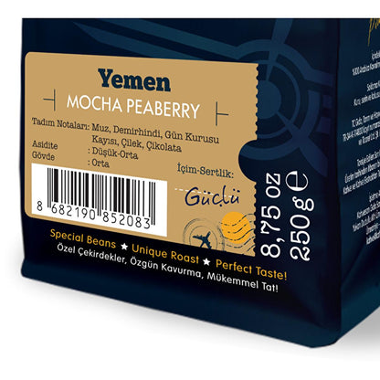 Moliendo Yemen Mocha Whole Bean Coffee - Arabica Coffee Beans, Single-Origin, Specialty Coffee by Beauty Care Bag