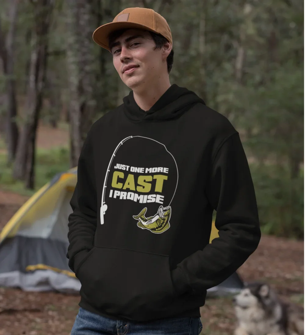 Just One More Cast Unisex Hoodie by Outdoorzees