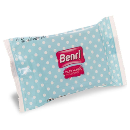 Benri Mini Wet Pocket Wipes Gentle Cleansing 3-Pack by Beauty Care Bag