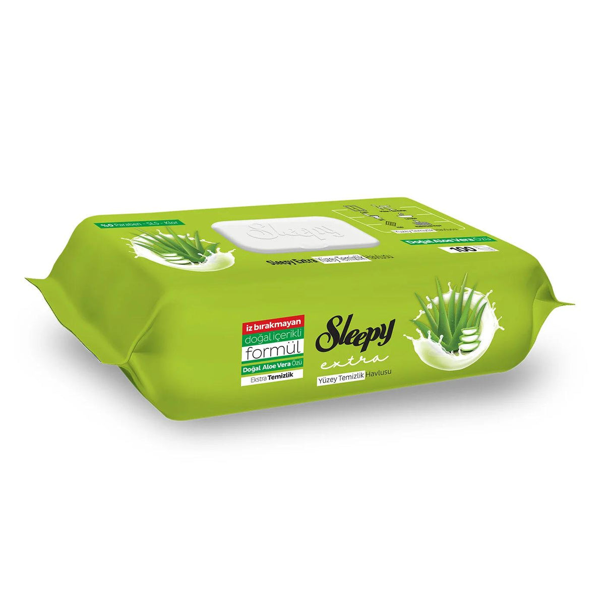 Sleepy Aloe Vera Surface Cleaning Wipes 100 Count by Beauty Care Bag