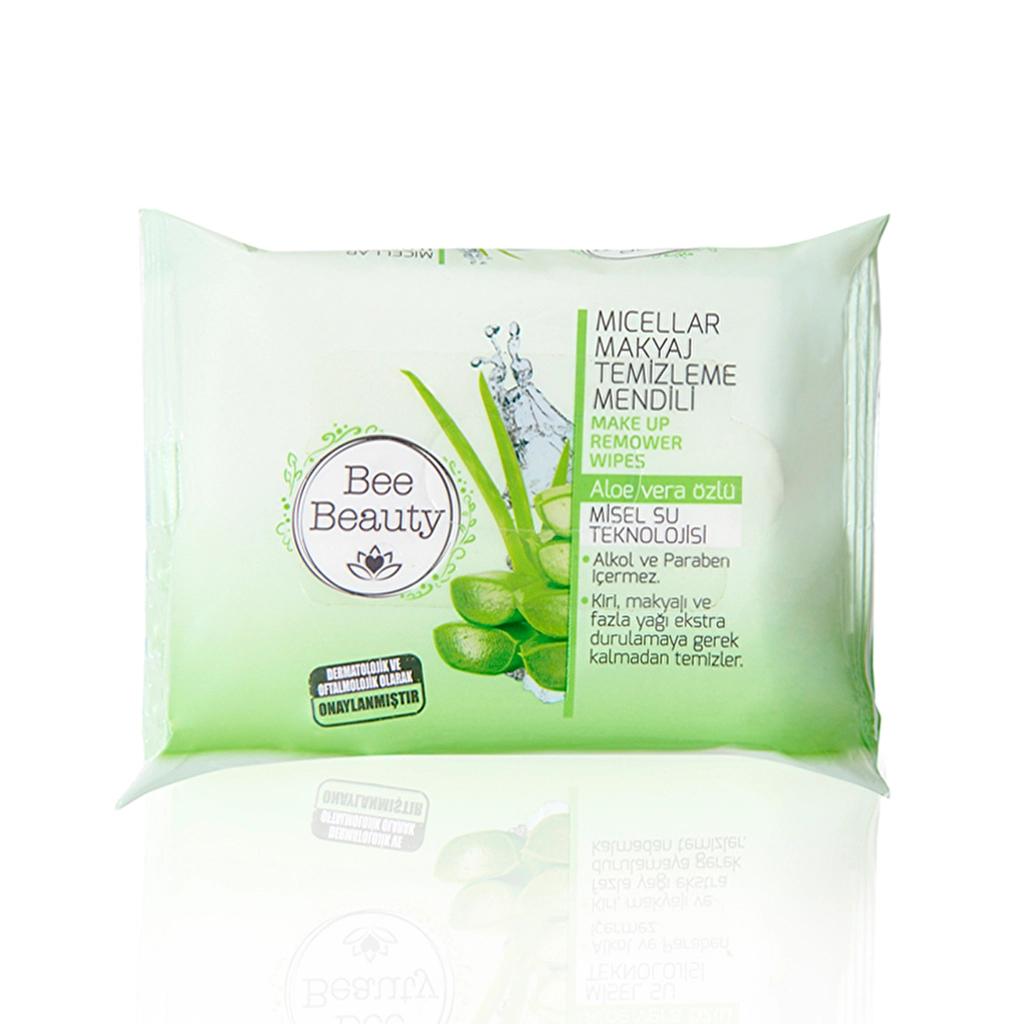 Bee Beauty Micellar Makeup Remover Wipes 25 Count by Beauty Care Bag