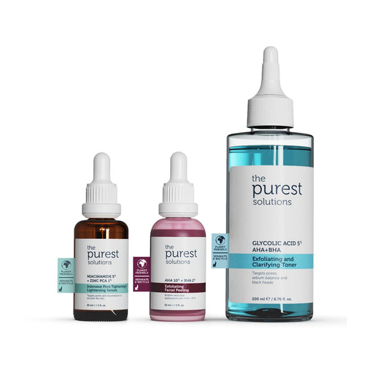 The Purest Solutions Acne Prevention Skincare Set - Illuminating Blackhead Removal for Acne-Prone Skin by Beauty Care Bag