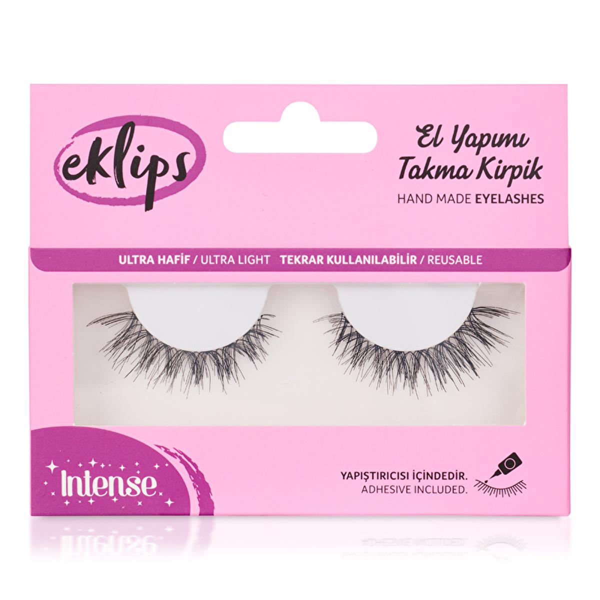 Eklips False Eyelashes Intense - Handmade, Natural Look, Suitable for All Eye Types by Beauty Care Bag