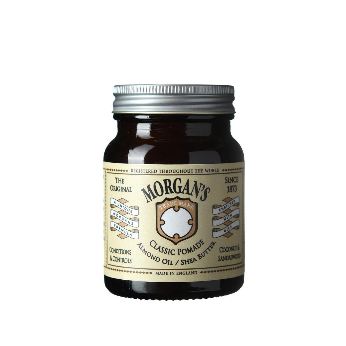 Morgan's Classic hair pomade with almond oil and shea butter