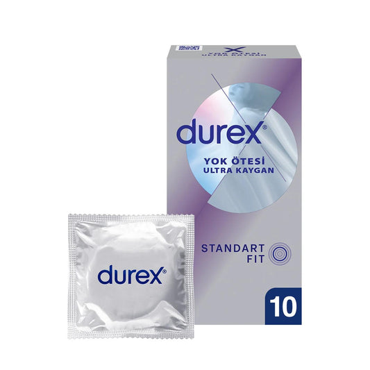 Durex Invisible Ultra Lubricated Condoms for Sensitivity 10-Pack by Beauty Care Bag