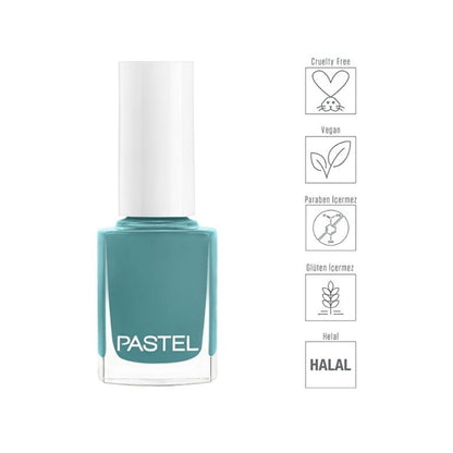 Pastel vegan nail polish in pastel colors