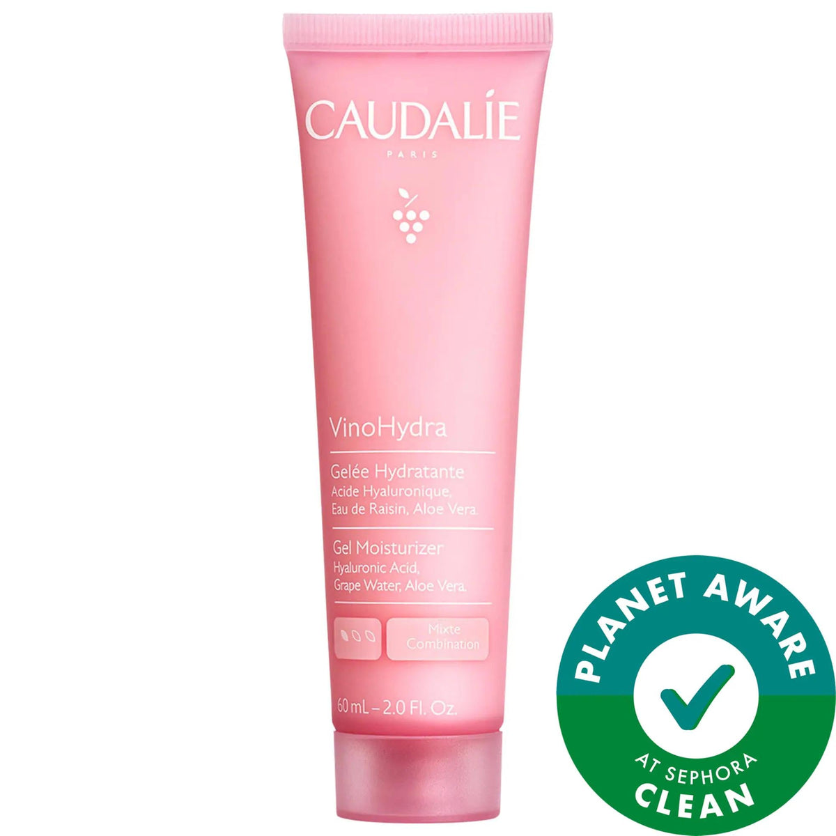 VinoHydra Gel Moisturizer with Hyaluronic Acid & Aloe Vera - Vegan, Non-Comedogenic Hydrating Moisturizer for Combination & Sensitive Skin by Beauty Care Bag