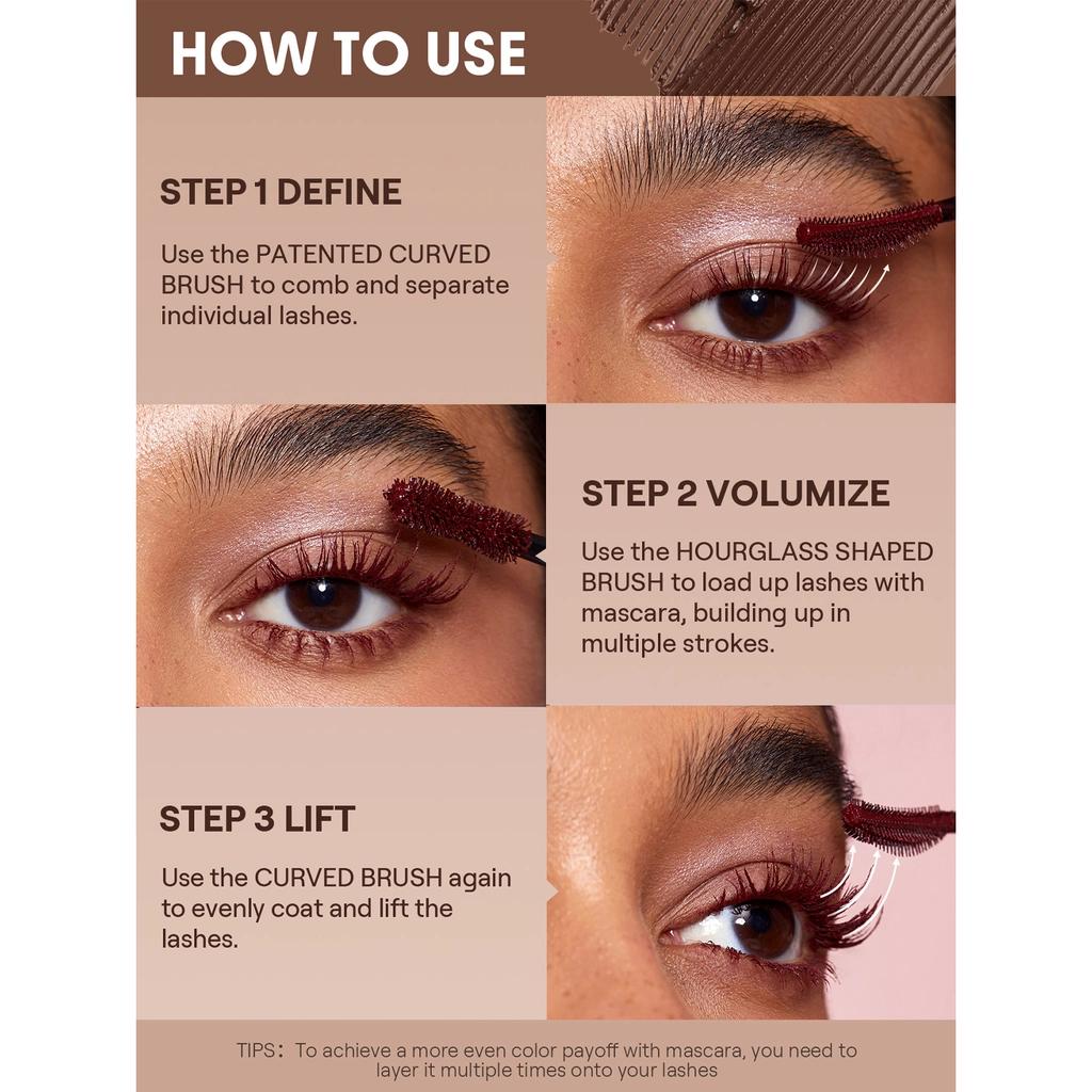 Sheglam All-In-One Volume & Length Waterproof Mascara Macchiato by Beauty Care Bag