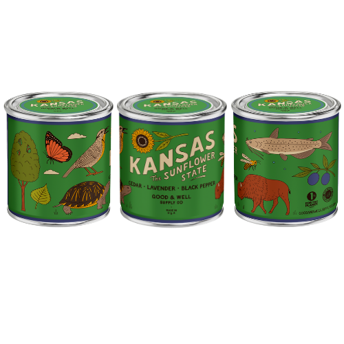Kansas State Candle by Good & Well Supply Co.