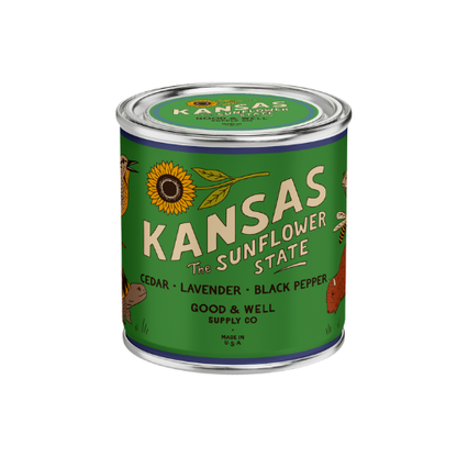 Kansas State Candle by Good & Well Supply Co.