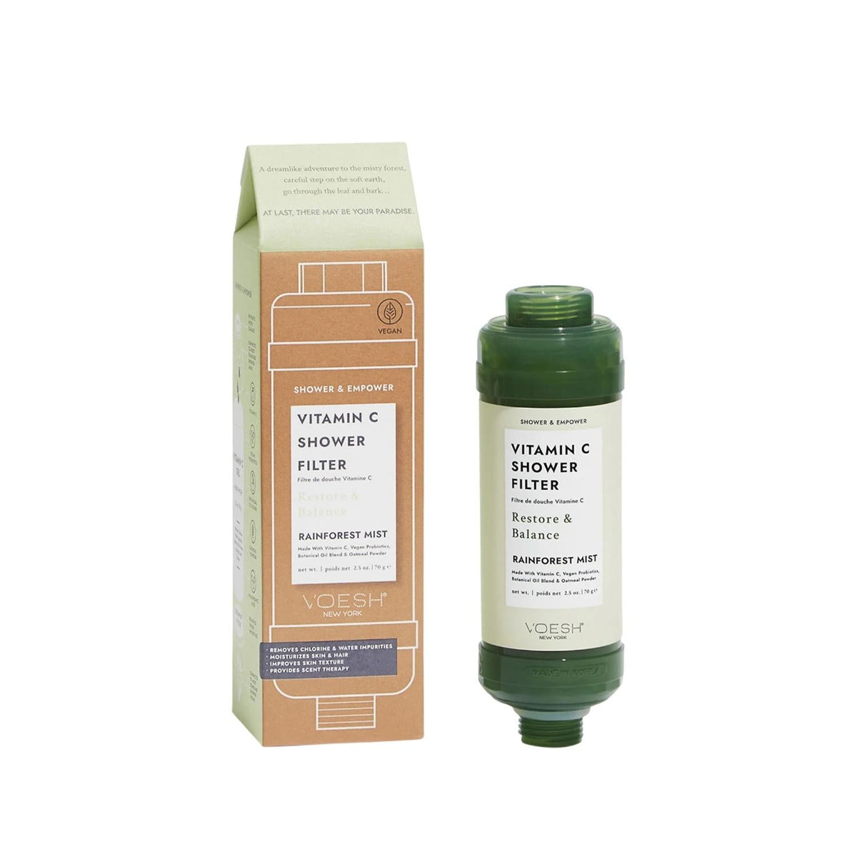 Voesh New York Vitamin C Shower Filter Rainforest 160g by Beauty Care Bag