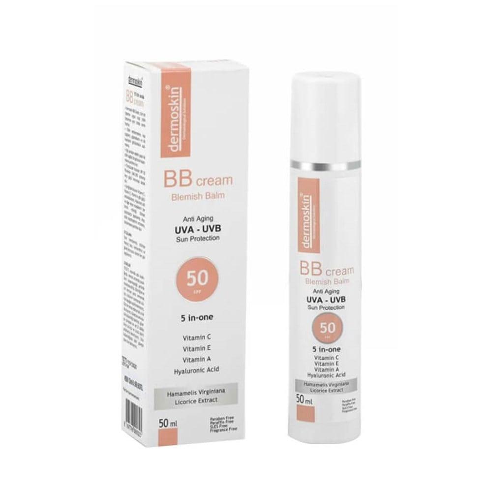 Dermoskin BB Cream SPF50 - Moisturizing, Sun Protection & Skin Tone Evening by Beauty Care Bag