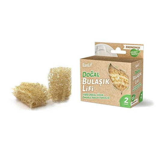 Balmy 100% Natural Dish Sponge - Eco-Friendly, Long-Lasting, Easy Clean Sponge for Household Cleaning by Beauty Care Bag