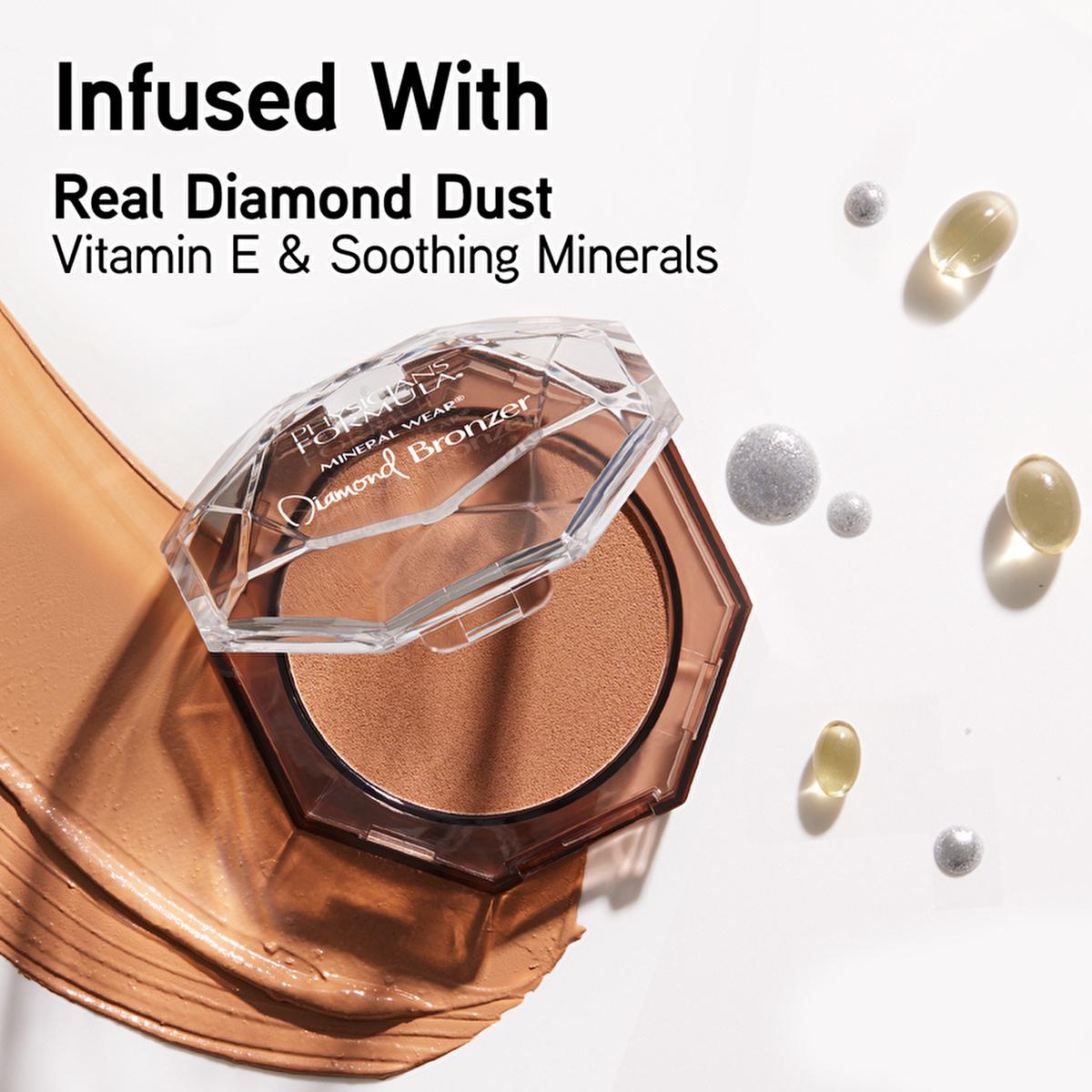 Physicians Formula Mineral Wear Diamond Powder Bronzer - Natural-Looking Bronzer for All Skin Tones by Beauty Care Bag